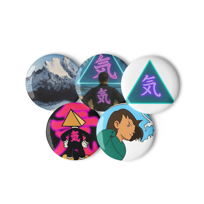 Ki Pin Set 2.25 inch - front view (pair)